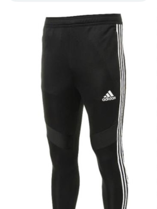 adidas Other - adidas Black Jogger Pants with White Side Stripes